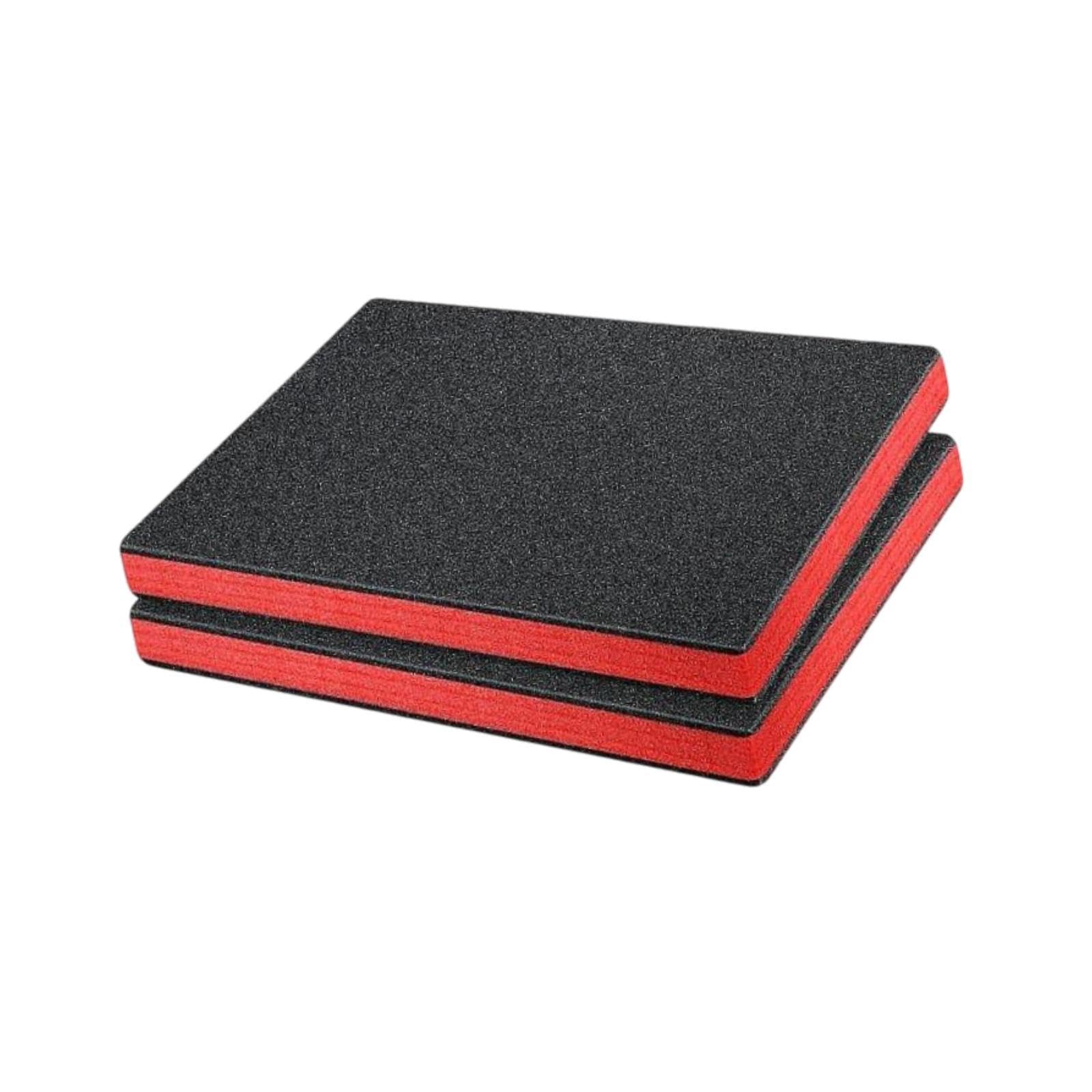 Generic 2 Schaumstoffeinsätze für Werkzeugboxen, zuschneidbar, wiederverwendbar, abnehmbar für Werkzeugkästen zur Polsterung, 45 cm x 30 cm x 5 cm