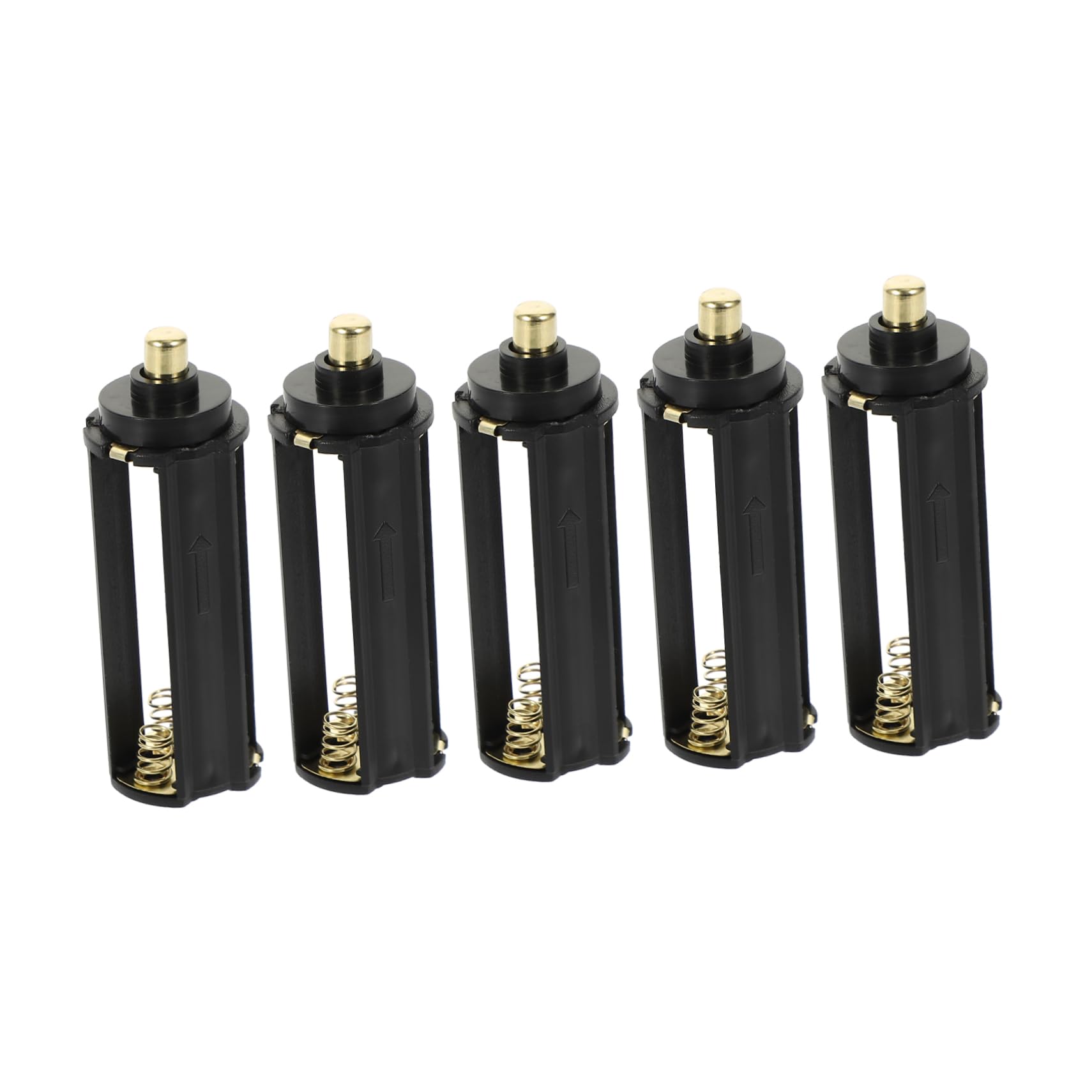 KALLORY 5Pcs Aaa Battery Holders for Flashlight Compact Battery Case with Terminal Protection Lightweight Box for Easy Access and Organization