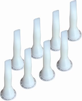 Caulking Nozzles for Sausage Caulking Gun Flat mouth used for sealing seams installing glass doors and windows tiles kitchenware advertisements, etc 8 pieces