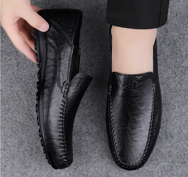 Men's Classic Slip-On Oxford Shoes Lightweight Comfortable Thick-Soled Formal Shoes for Formal Business Wedding3