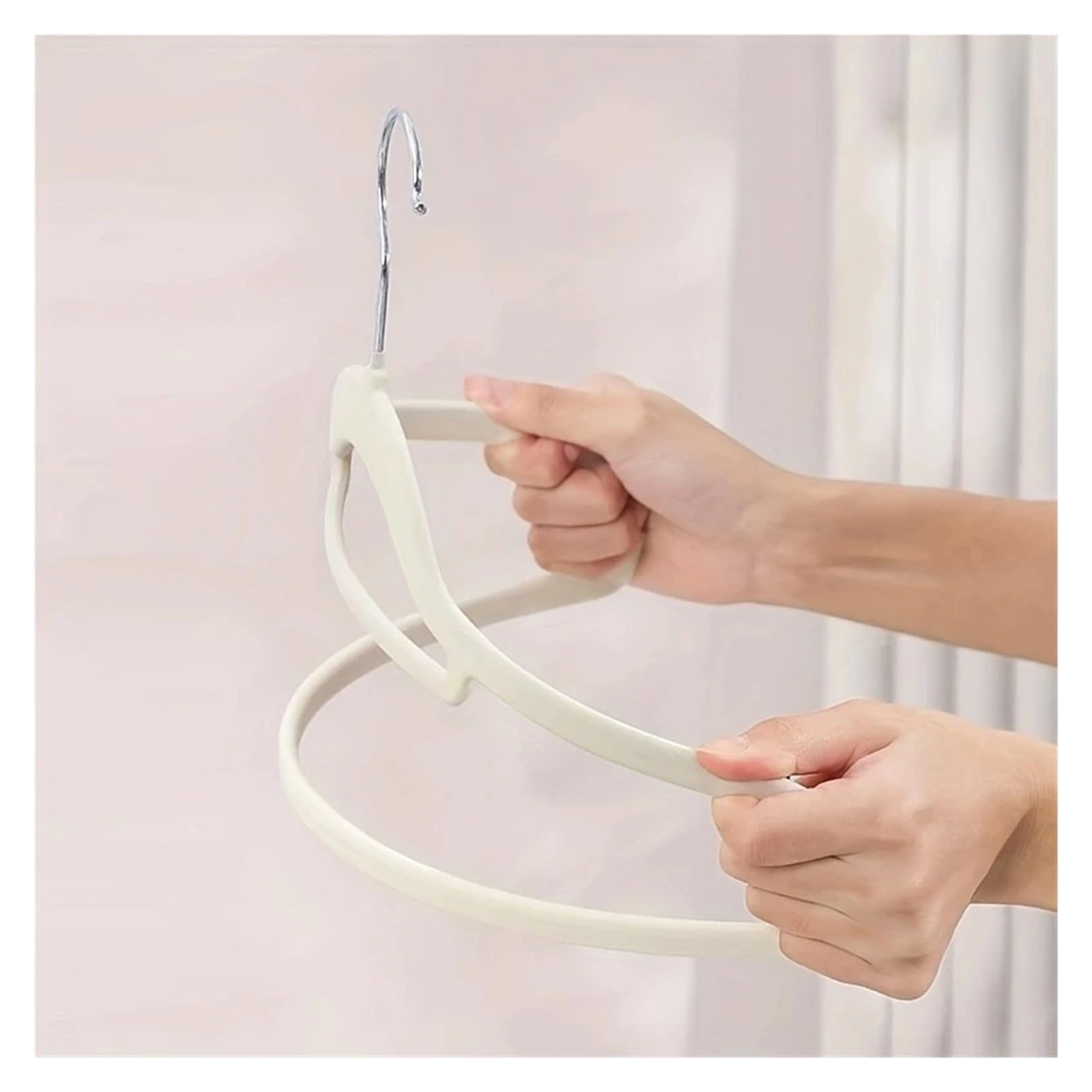 Juego de 10 perchas antideslizantes, diseño plegable que ahorra espacio, ideal para uso doméstico, evita marcas de hombros y mantiene la ropa organizada