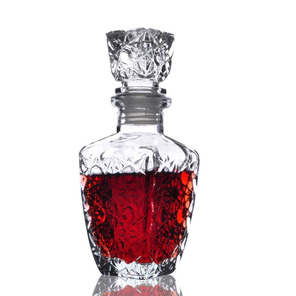 1PC Glass Whiskey Liquor Wine Drinks Decanter Crystal Bottle Wine Carafe Gift (850ML)