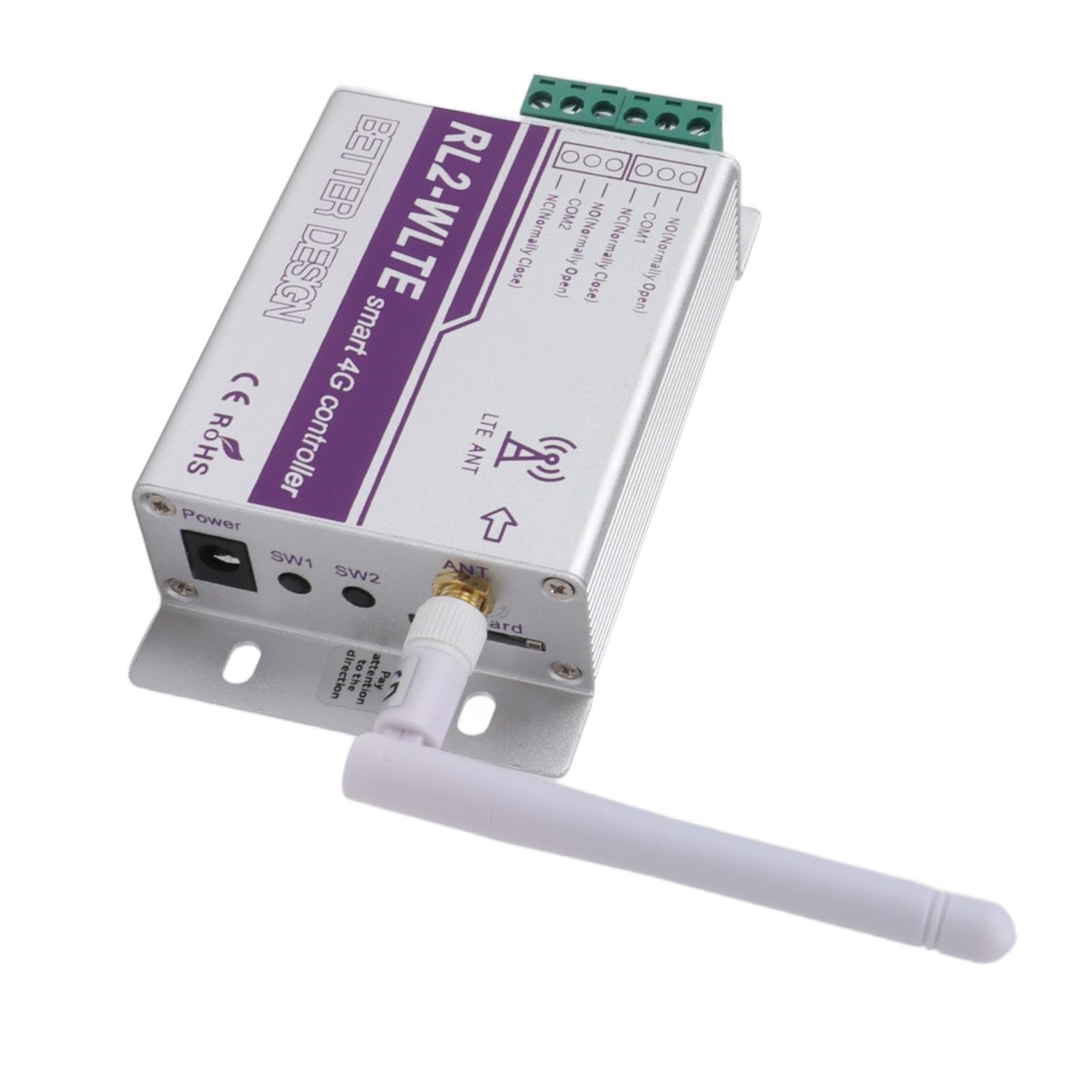 Apricancello 4G GSM, 2 Canali APP Telecomando Luce GSM Interruttore Remoto Relè Interruttore Apriporta con Quadrante GSM Controller Porta di Ingresso Controller di Accesso
