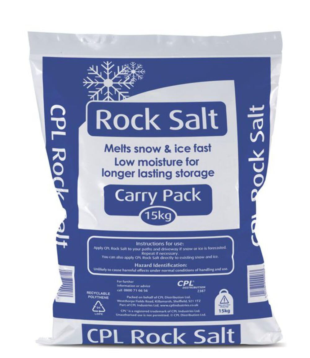 CPL De-Icing Rock Salt for Paths and Driveways 15kg