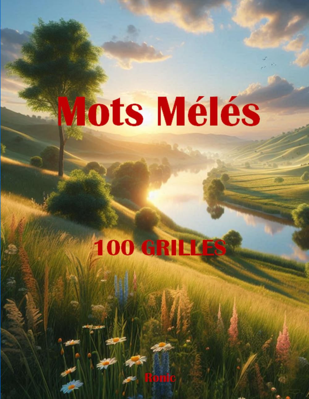 Mots Mêlés: 100 Grilles Thématiques - 2 par Page - Avec Solutions