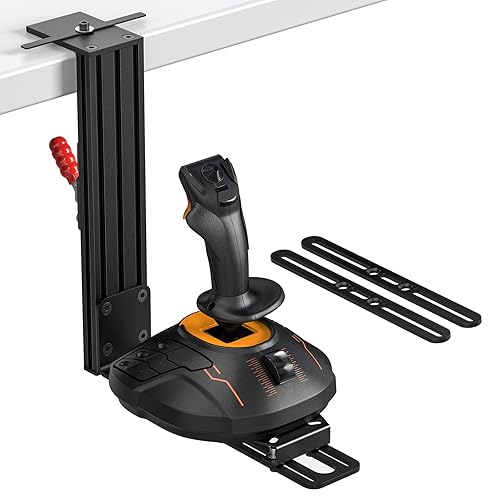 Miniatura 8 de Desk Mount for The Flight Sim Game Joystick Hotas Throttle Systems Flight Simulator Desk Mount Compatible with ThrustmasterLogitechTCA Officer