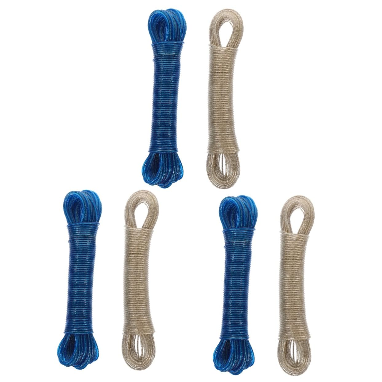 PRETYZOOM Lot de 3 Étendoirs à Linge Coupe-Vent Cintres de Voyage pour Sécher Le Linge Corde à Linge Dextérieur Cordes à Linge Non Destinées Camping 2 Pièces X 3