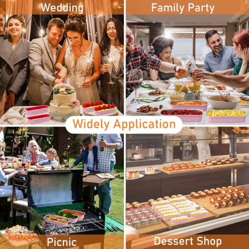 Mini Cake Pans With Lids,6.8 Oz Mini Loaf Pans With Lids Aluminum Foil Mini Loaf Baking Pans 50Pcs Disposable Bread Pan Aluminum Foil Long Baking Cupcake Liners For Cake Bakery Wedding Birthday Party #TOP5