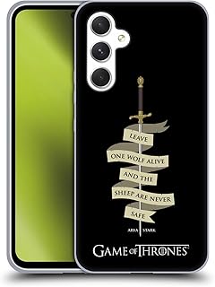 Head Case Designs Officially Licensed HBO Game of Thrones Arya Quote Needle Graphics Soft Gel Case Compatible with Samsung Galaxy A54 5G