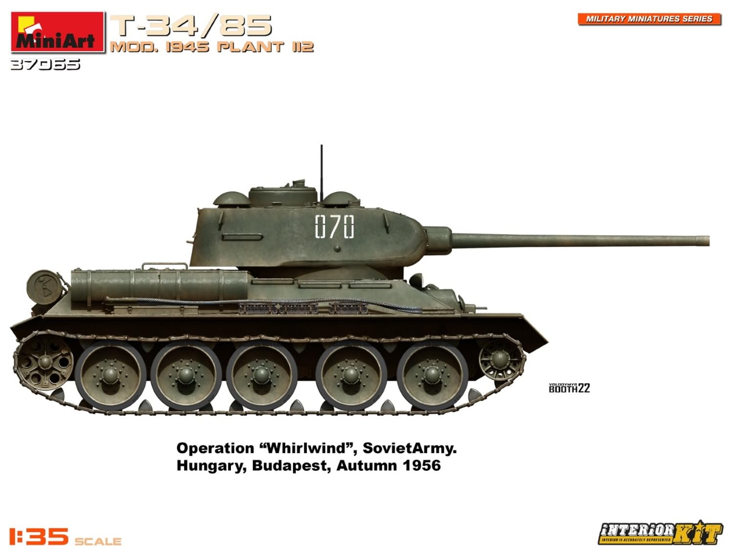 MiniArt 1:35 - T-34-85 Mod. 1945. Kit Interior de Planta 112