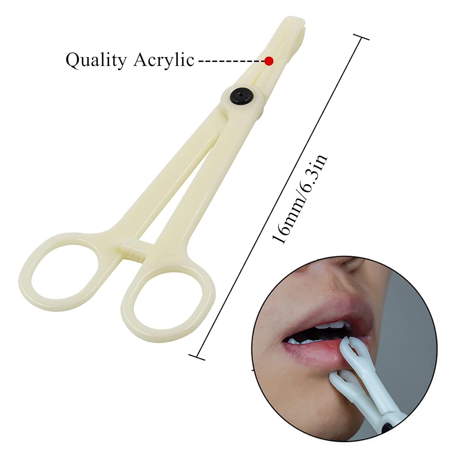 Buy Piercing Clamps Autdor 25Pcs Piercing Forceps Rounded Slotted