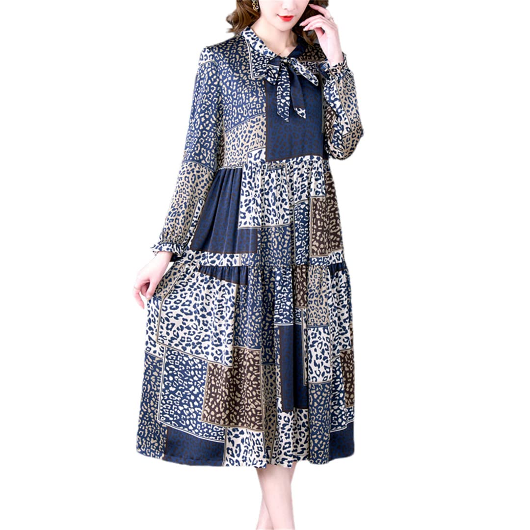 Robe midi léopard grande taille en satin chic et fluide - 6