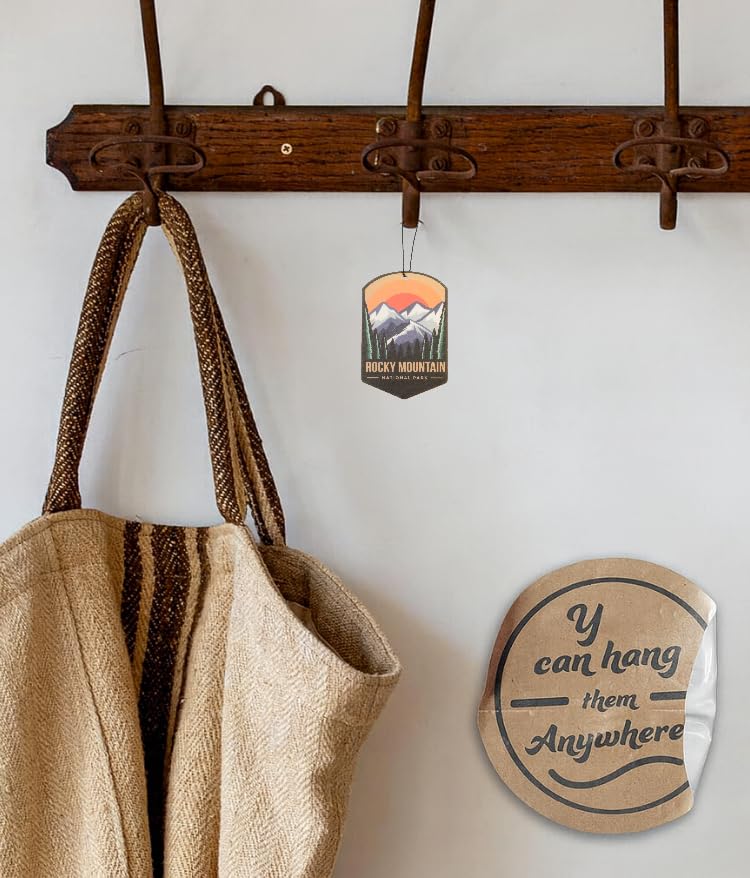 Image of Outdoor Adventure Car Air Freshener 3 Pack Scented With Premium Oils By Fresh Fresheners (Rocky Mountain National Park)