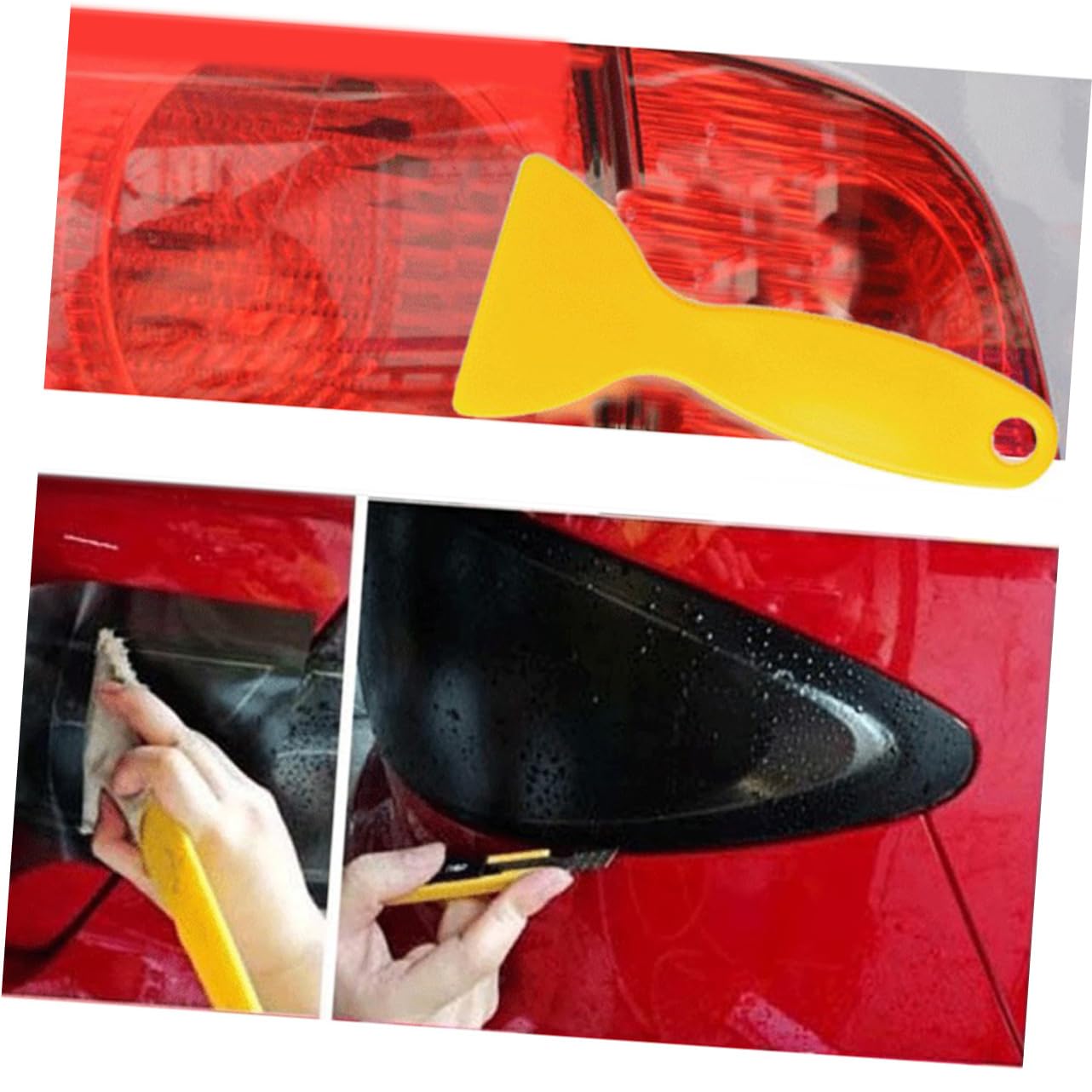 Mikinona 2pcs Car Window Tint Installation Tool Set Protective Film Scrapper for Auto Car Wrap Trim Vehicle Window Film