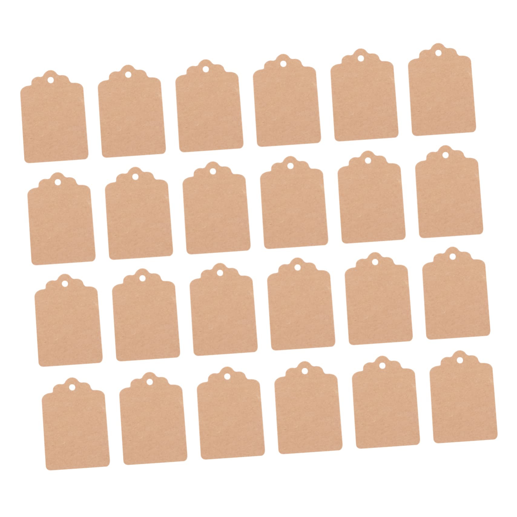 1000pièces Étiquettes Papier Kraft Vierges Pour Marquage Expédition Décoration Et Organisation Des Produits
