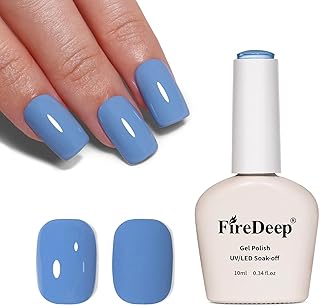 10ml Hema Free Blue Gel Nail Polish Misty Blue Color Gel Polish Soak Off...