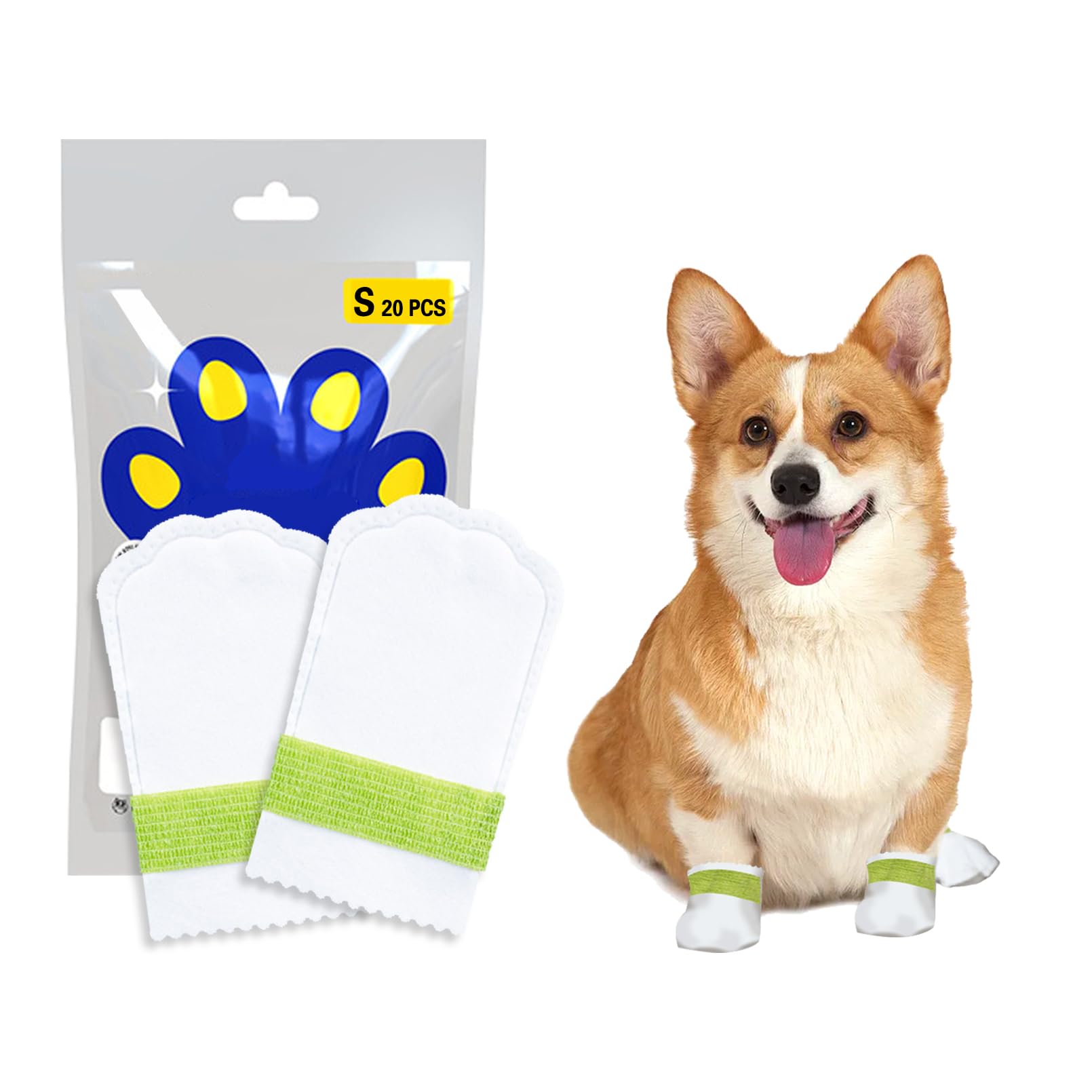 Dog Boots for Small and Medium Dogs 40pcs Paw Protectors Outdoor Dog Shoes Disposable Dogs Out Shoes Elasticity Protects The Toes Soft Comfortable Light and Easy (S：3.0x5.3in) (B0C88HCR4P) Amazon Price History, Amazon Price Tracker