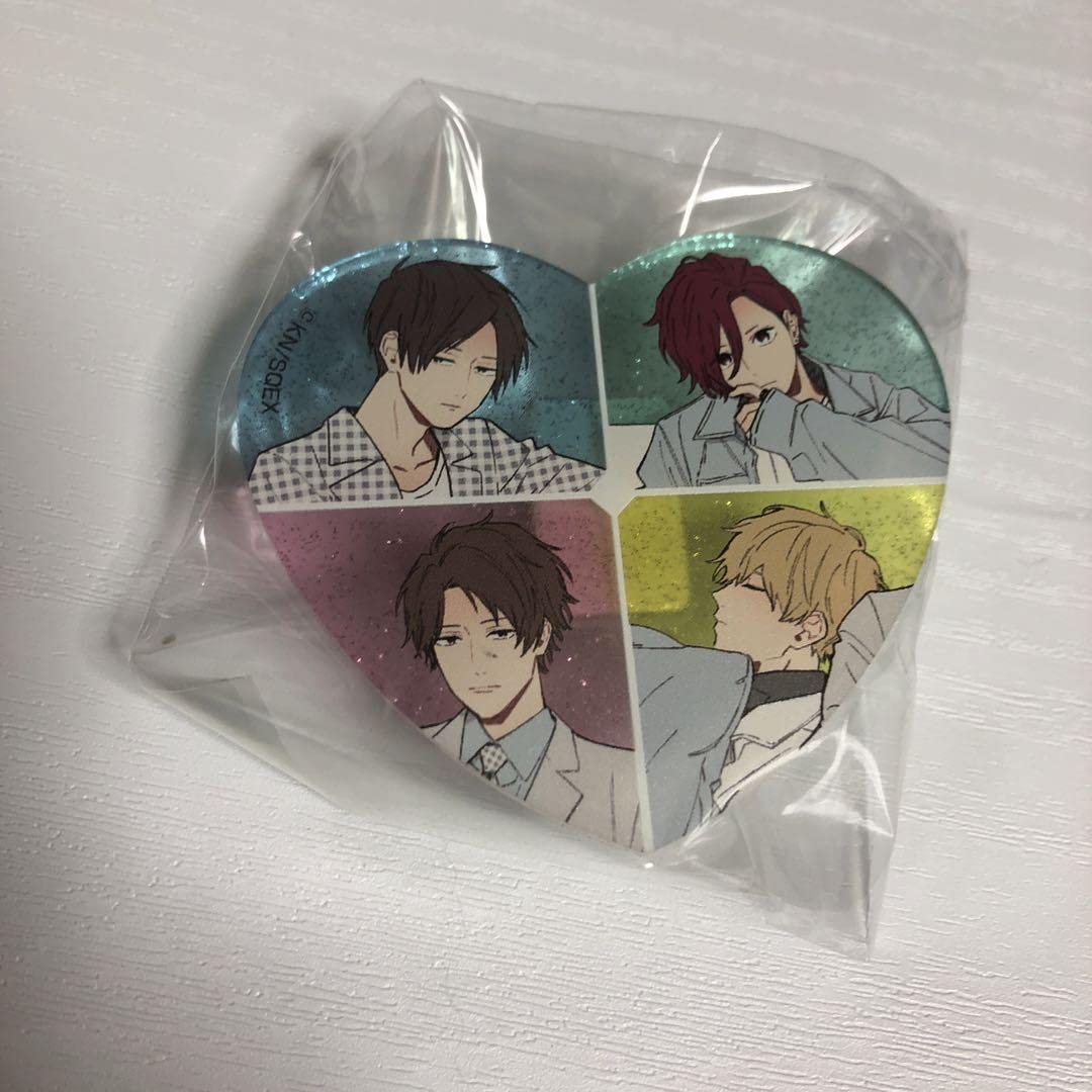 クールドジ男子　ハート型ラメ入りアクリルバッジ　BOX AGF会場限定特典付き Amazon.co.jp: クールドジ男子 ハート型ラメアクリルバッジ F