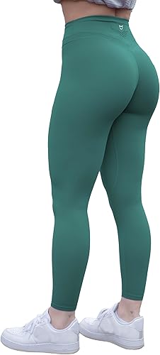 Pantalones de yoga para mujer, de cintura alta, tipo leggings, con levantamiento de glúteos y control de abdomen, talla 78