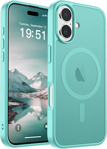 Miniatura 243 de SUPFINE - Funda magnética para iPhone 14 Pro Max (compatible con MagSafe), (protección contra caídas de grado militar de 10 pies), delgada, Negro