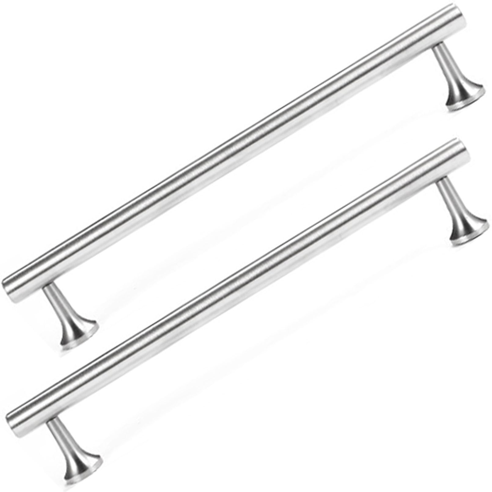 XIAODANHUA Drawer Pulls 304 Stainless Steel Kitchen Door Handles Decorative Furniture Pull Handles Solid Cabinet Pulls for Wardrobe Bathroom Bedroom (Hole Distance 192mm)