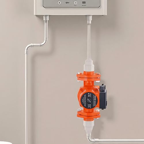 Miniatura 8 de VEVOR F-15-58FC Bomba de circulación de hierro fundido, 17 GPM, CA 120 V Bomba de circulación de recirculación de agua caliente de 20 pies, conexión