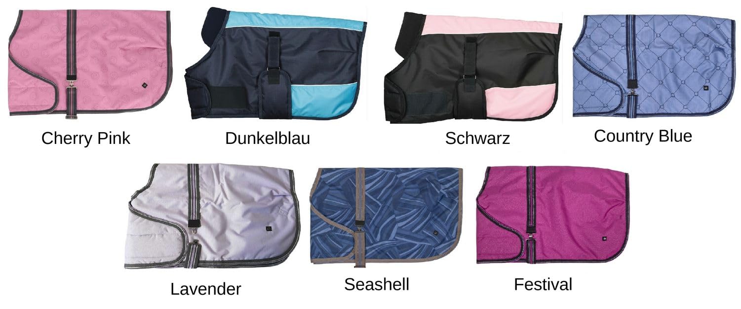 netproshop Pferdedecke Warme Fohlendecke 100g die Mitwächst - Atmungsaktiv, Wasserdichtigkeit, 600D, Groesse:65, Farbe:Lavendel
