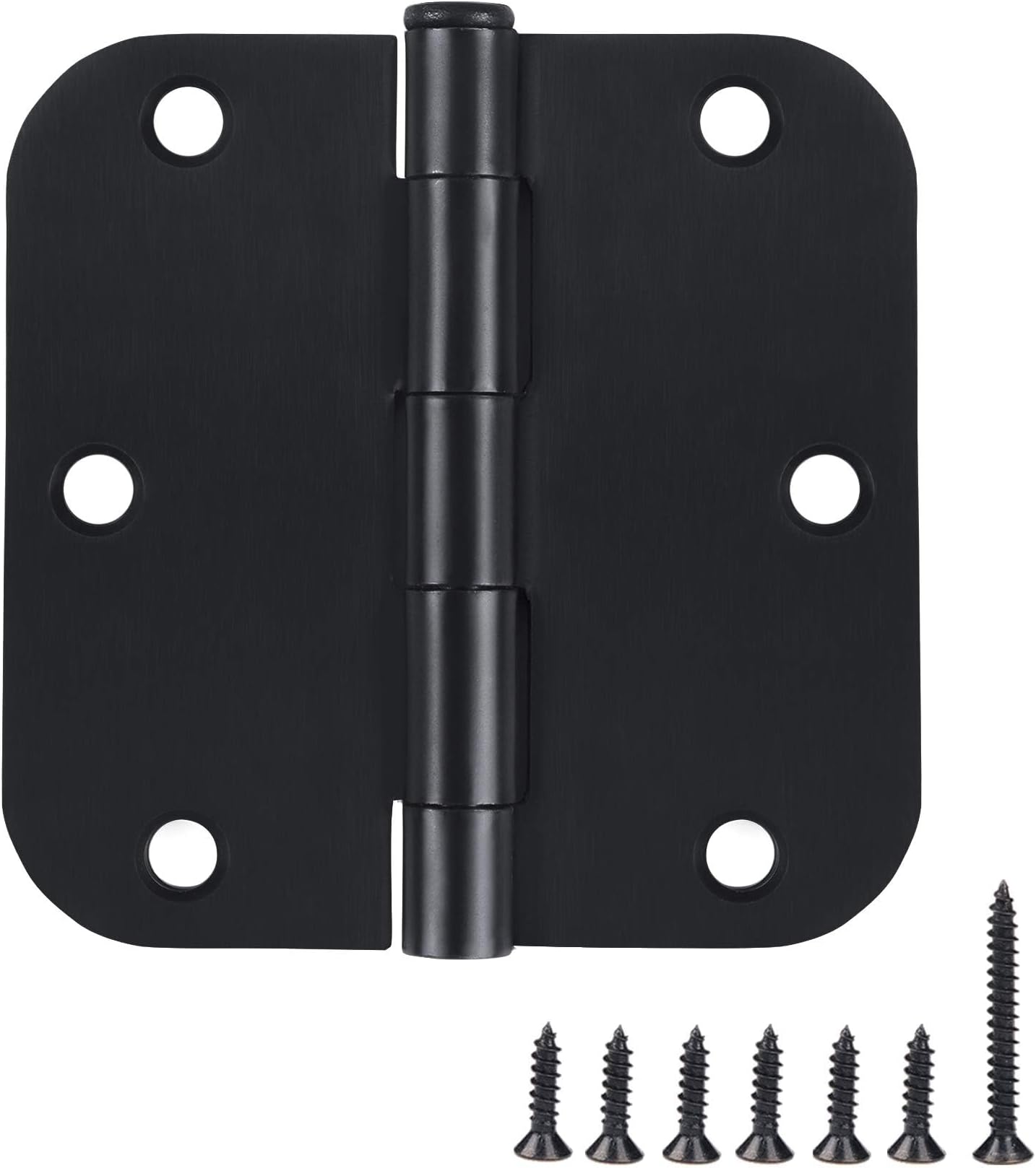 3.5 Inch Swing Clear Offset Door Hinge 3Pack Matte Black 5/8 Inch