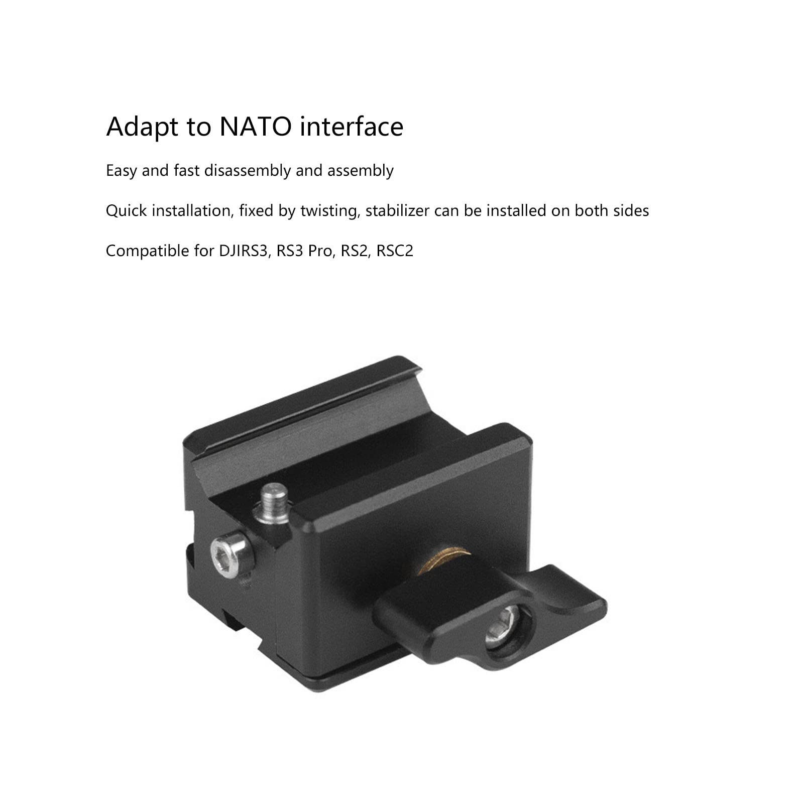 Nutriess Foldable Adjustable Handle Grip D JI Ronin RSC2 RS2 RS3