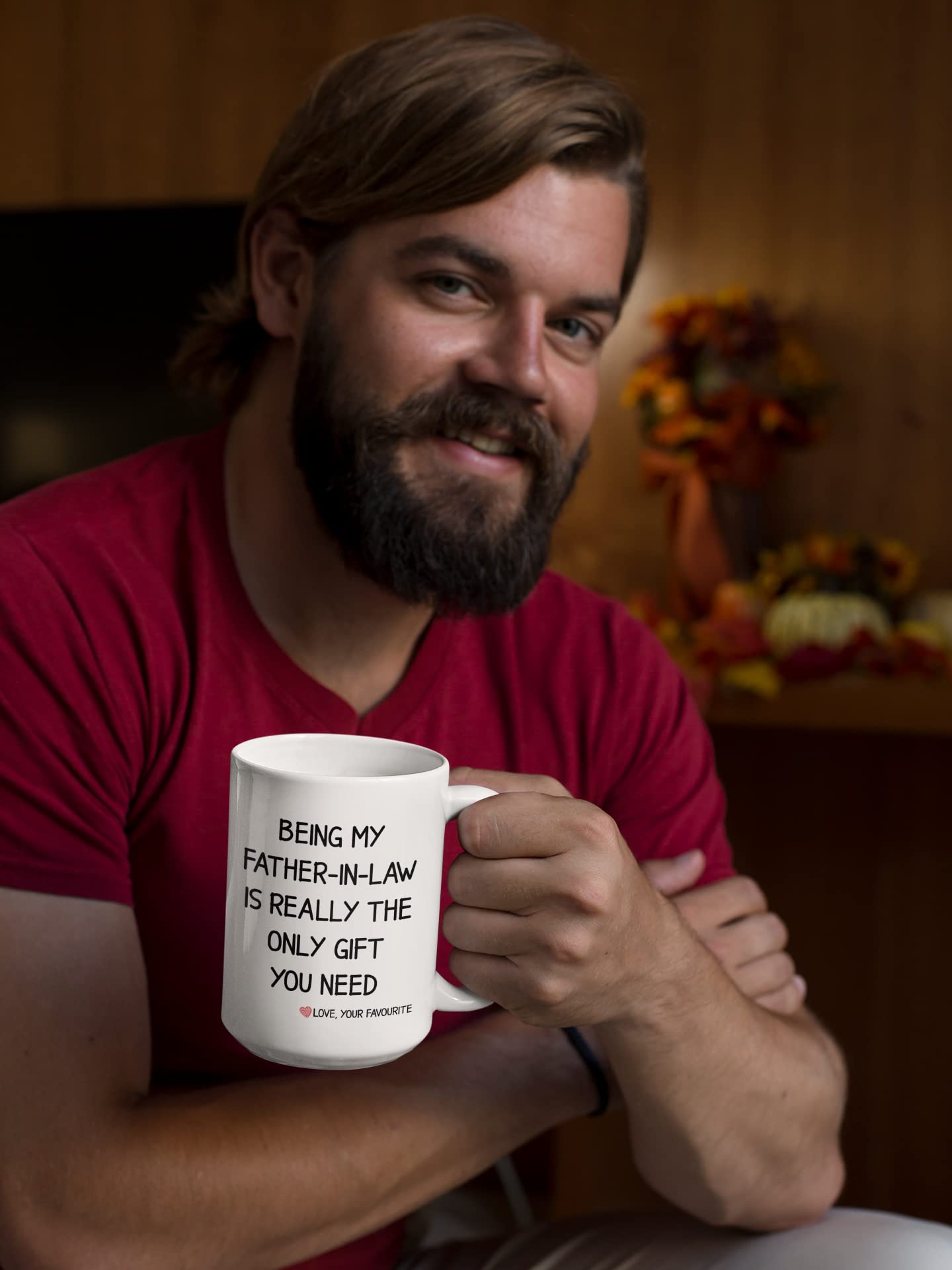 Taza De Café 2D Personalizada Con Texto En Inglés "Being Grandpa Is An Honor Being Papa