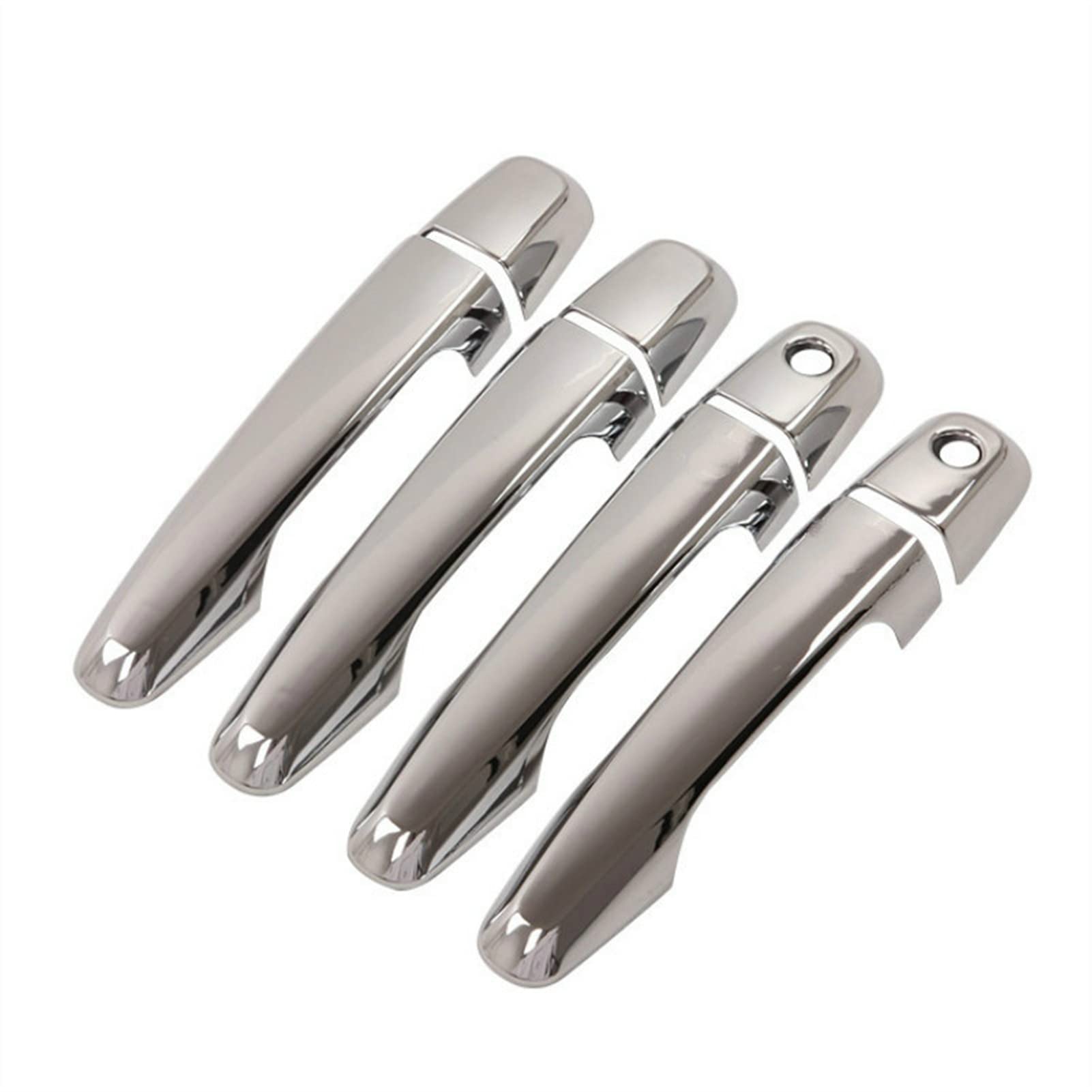 Rinkteea 4 Exterior Car Door Handle For Mitsubishi L200 Triton Pickup 2006-201 Chrome Car Door Handle Cover Styling Accessories(4)