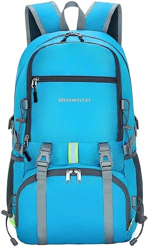 Miniatura 2 de WEREWOLVES Mochila de senderismo ligera de 2035L, mochila ultraligera resistente al agua y plegable para mujeres y hombres