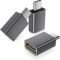 Basesailor USB C to USB A Adapter 3-Pack: USB 3.0 OTG for MacBook, iPhone 16/15, Galaxy S24, Thunderbolt 4 Compatible