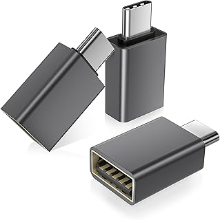 Basesailor USB C to USB Adapter 3Pack,USBC Male to USB 3.2 Female Converter | Type C OTG Cable Adaptor Thunderbolt 5 4 3 for MacBook Pro/Air 2026,iMac,Mac,iPhone 17 17e 16,iPad,Samsung Galaxy S26,Surface