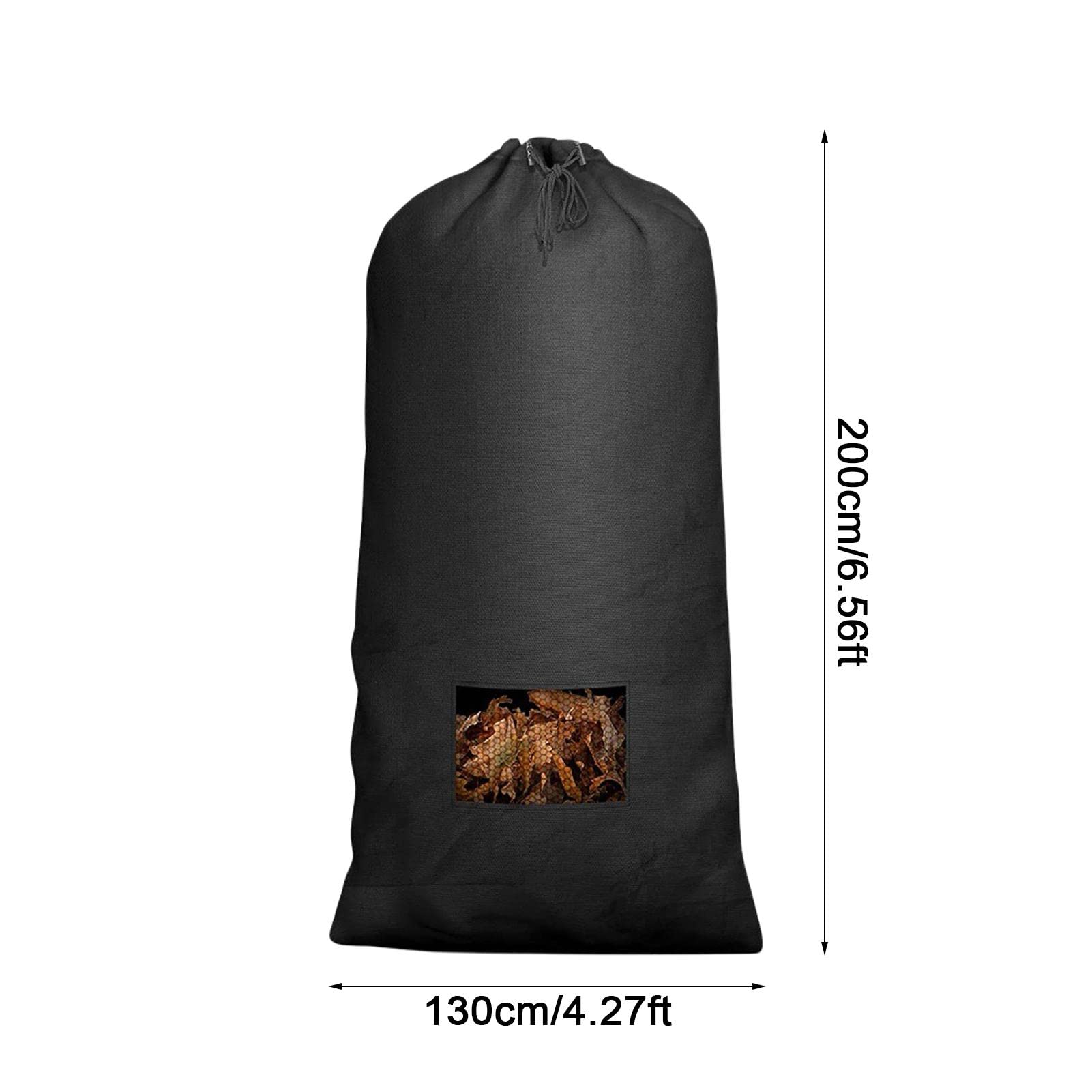 9' x 9' Green Leaf Grass & Yard Tarp w Pull String - 3 Pack