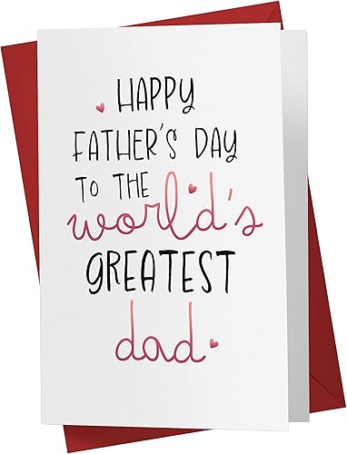 Miniatura 1 de Tarjeta de feliz día del padre, tarjeta del día del padre, tarjeta ideal para el día del padre, tarjeta del día del padre de hijo hija - Karto -