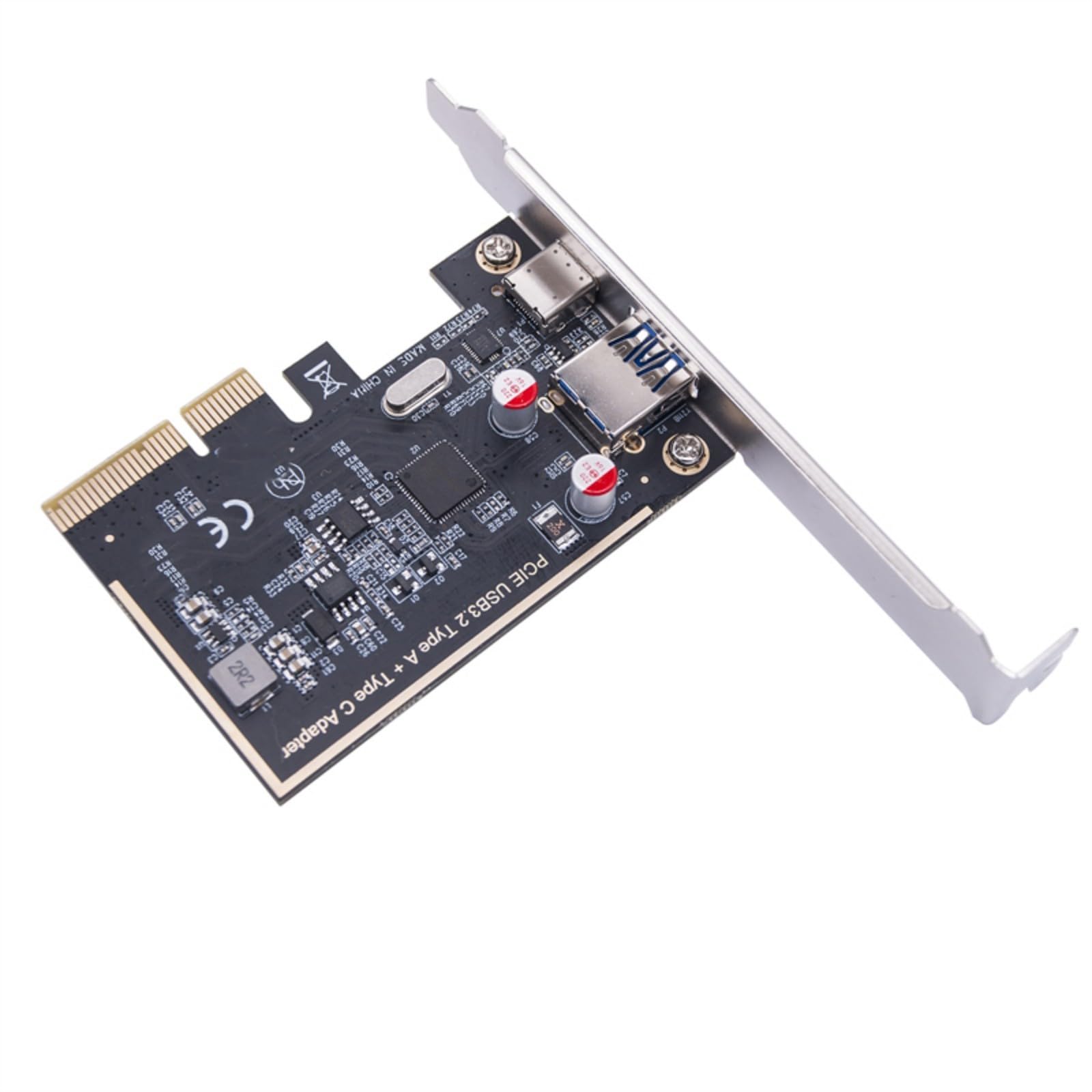YUGSHNKFC PCIE USB 3.2 10G Type C 10G Adapter PCIE Expansion Card Risers ASM1142 Chip Controller Low Bracket for Desktop