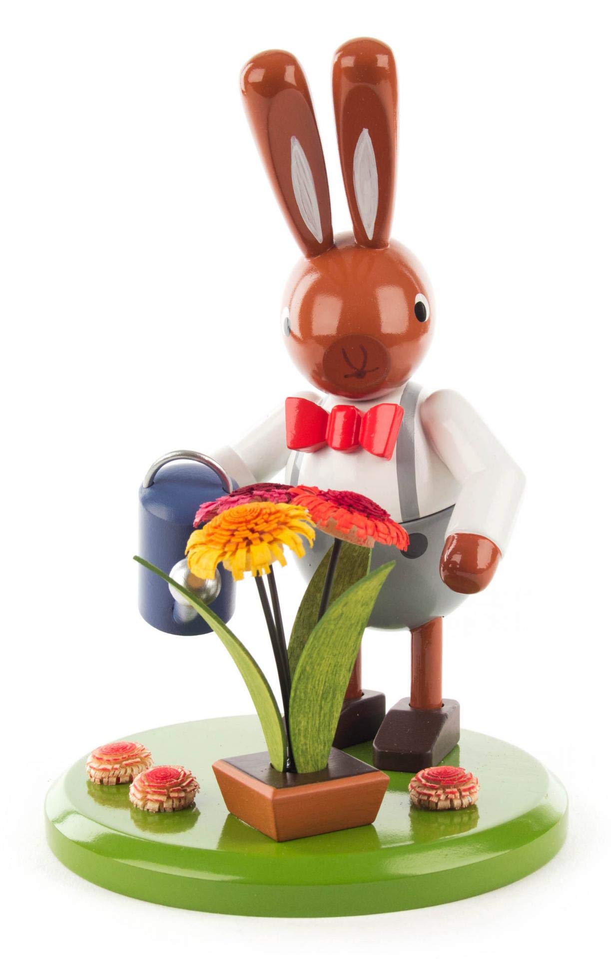 Lapin avec arrosoir grand format déco de jardin 11,5x17x13 cm
