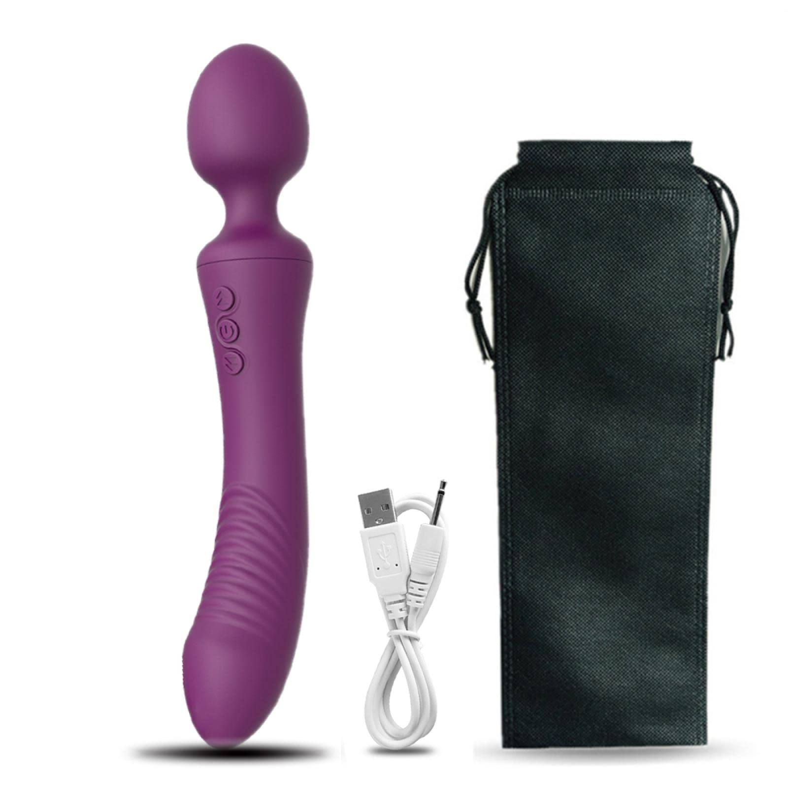 Dona Vibratori Potenti vibratori per le donne Dual Motors Bacchetta massaggiatore per il corpo Giocattoli del sesso femminile per le donne Masturbatore G-Spot Giocattoli per adulti
