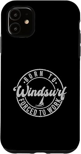 Miniatura 10 de iPhone 12 mini Born To Windsurf Forced To Work Surfing Case