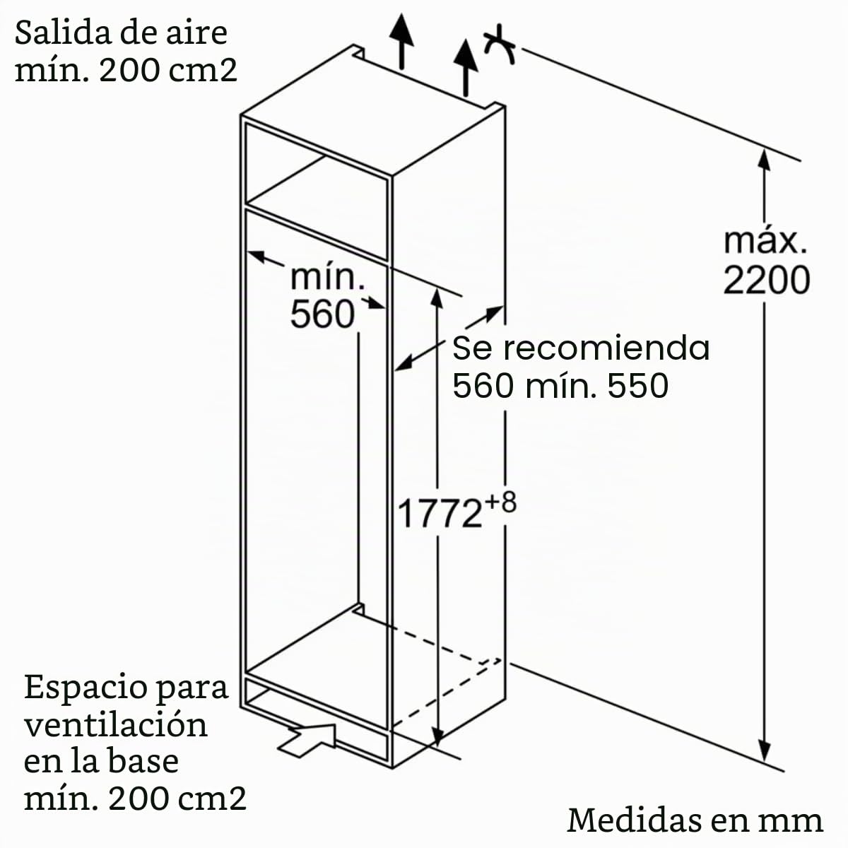 Frigorífico combi integrable Siemens cierre SoftClose - KI81RADD0
