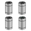 Aopin LM8UU Cylinder Linear Motion Ball Bearing, ID 8mm, OD 15mm Linear Ball Bearings Sae52100 Carbon Steel, 4 Rows of Steel Balls, Great for CNC, 3D Printer, Linear Rail Guide 4 PCS