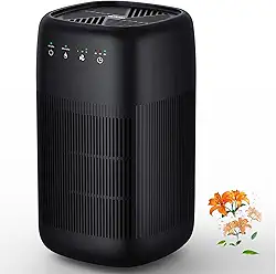 Afloia Purificador De Ar E Desumidificador Em 1, Purificador De Ar Com Filtro Eficiente, Pequeno Desumidificador Combinado Com Purificador De Ar, Remove Odores De Animais De Estimação, Poeira E Fuma