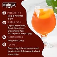 Vista 153 de Positively Tea LLC. Té orgánico de arándano, té verde, rooibos, de hojas sueltas (1 LB)