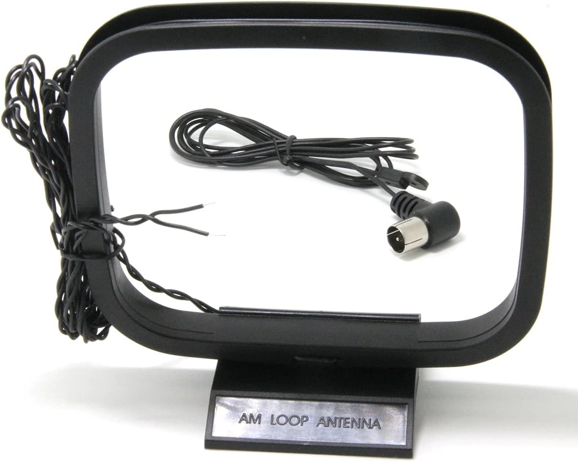 AM FM Antenna, Ancable Stereo Indoor 75 Ohm FM Antenna and AM Loop Antenna Kit for
