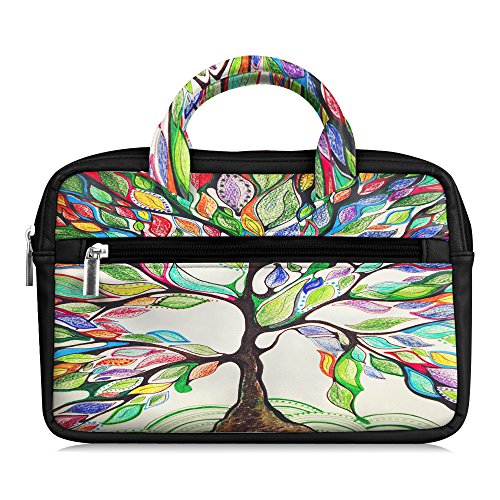 Fintie Universal 6-8 Inch Tablet Zipper Sleeve, Premium PU Leather Travel Carry Case for Fire HD 8 (6th 7th Gen), Fire (5th 7th Gen), Fire 7 Kids Edition, Kindle, Kindle Oasis, iPad mini, Love Tree