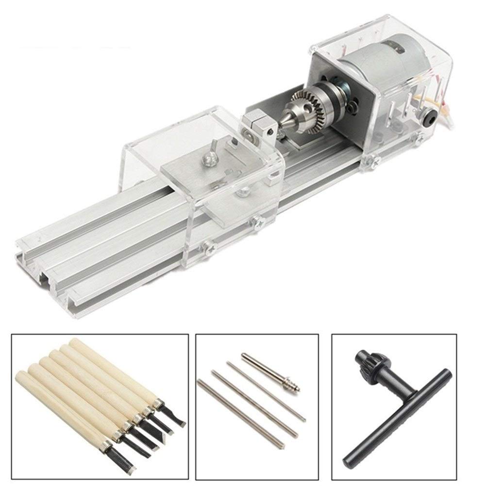 100W Mini Tour Machines-outils du bois Diy à Machines Fraisage Rectification Perles de lustrage Drill Set outil rotatif