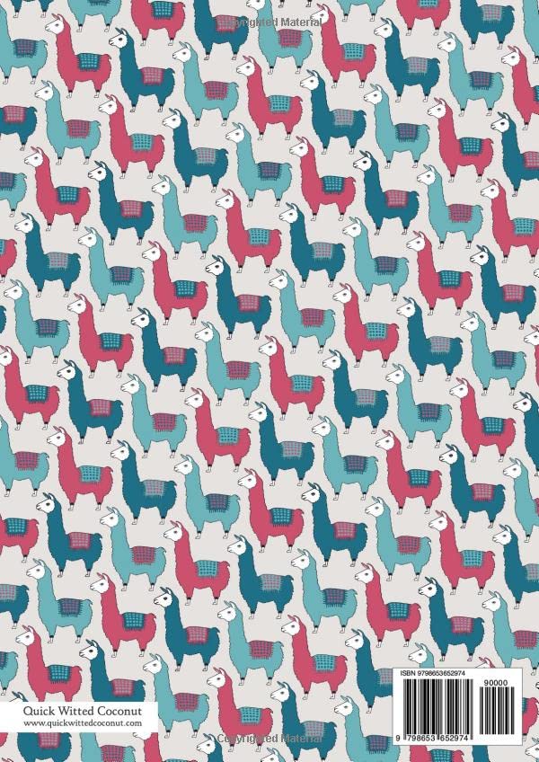 Llama Notebook - Lined Pages - A4 - Premium: (Mountain Edition) Fun notebook 192 lined pages (A4 / 8.27x11.69 inches / 21x29.7cm) - Image 2