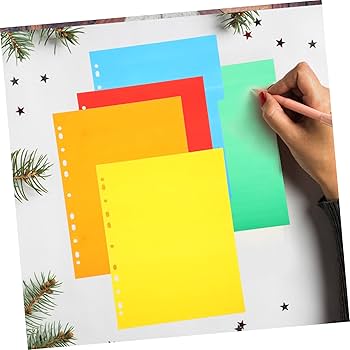 Amazon | Toyvian インデックス a4 11穴 インデックスカード PP