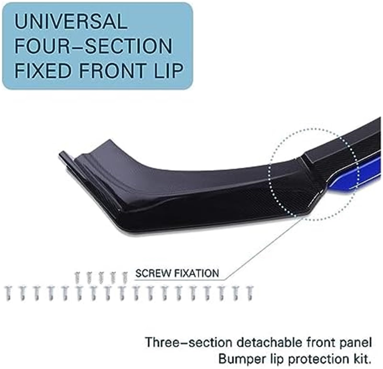 Splitter Car Front Bumper Lip Body Kit Splitter Spoiler Dyfuzor